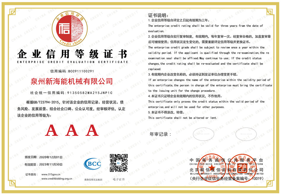 Сертификат оценки кредита предприятия